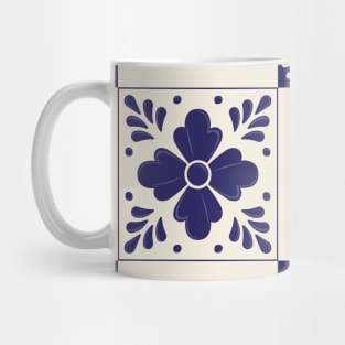 Mexican Talavera Flower by Akbaly Mug